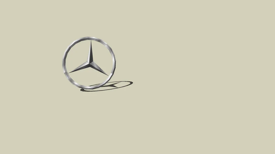 LOGO MERCEDES CHROME - - 3D Warehouse