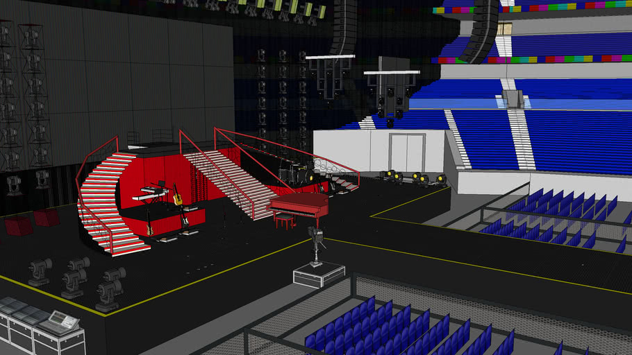 red tour stage layout