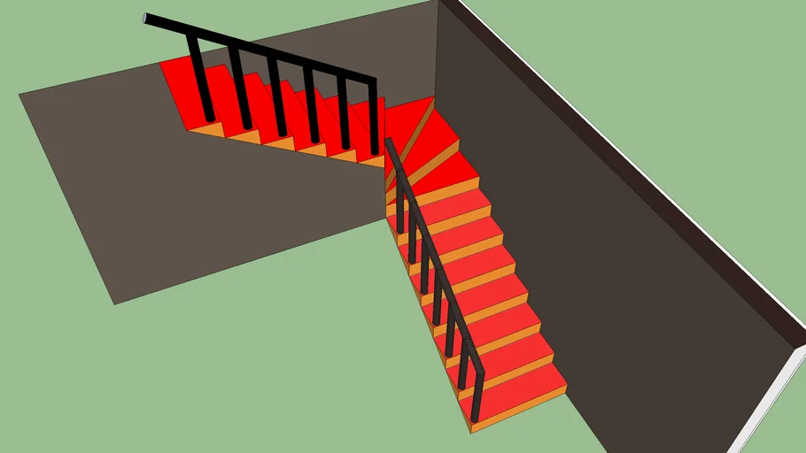 Escalera de dos tramos