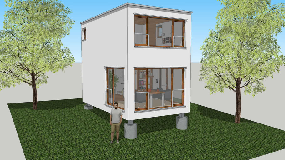 Tiny house V8, detailed interior | 3D Warehouse