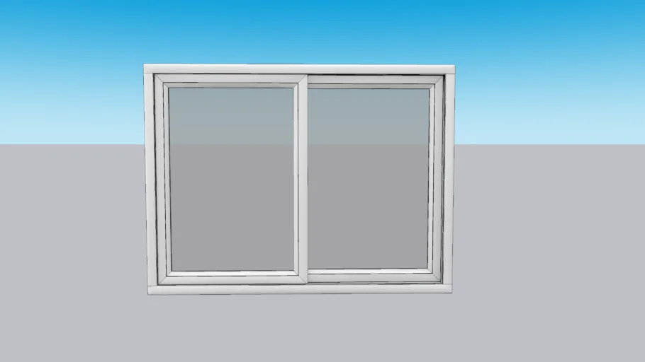 1.2 x 1.2 sliding window w/ baked texture