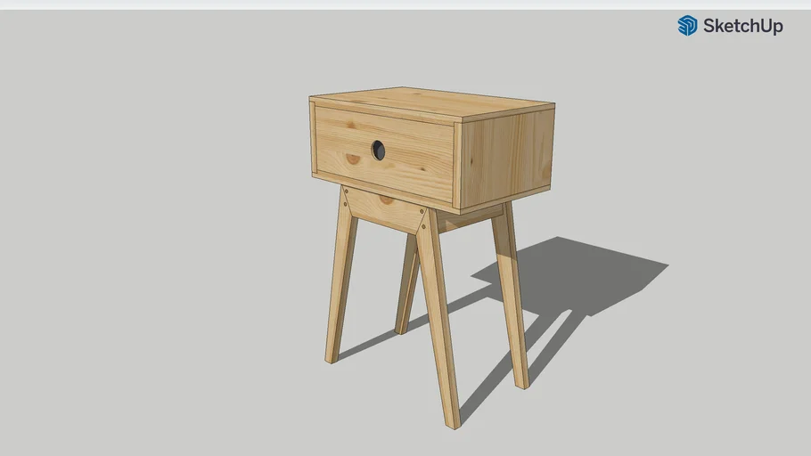 Bedside Table - Rebated