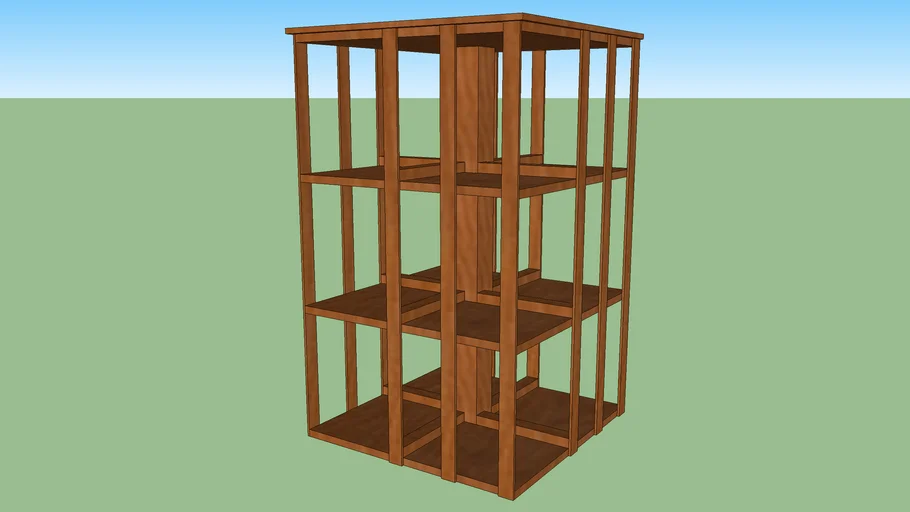 Danner Style Revolving Bookcase 3D Warehouse
