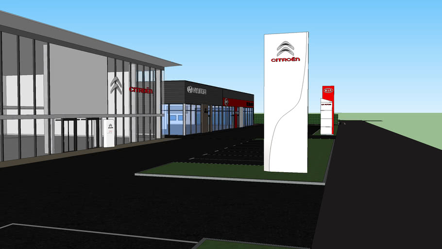 concession auto 3D Warehouse