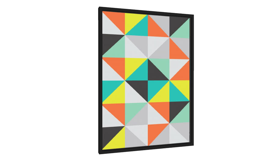 Quadro Geométrico e colorido - Galeria9, por Vitor Costa