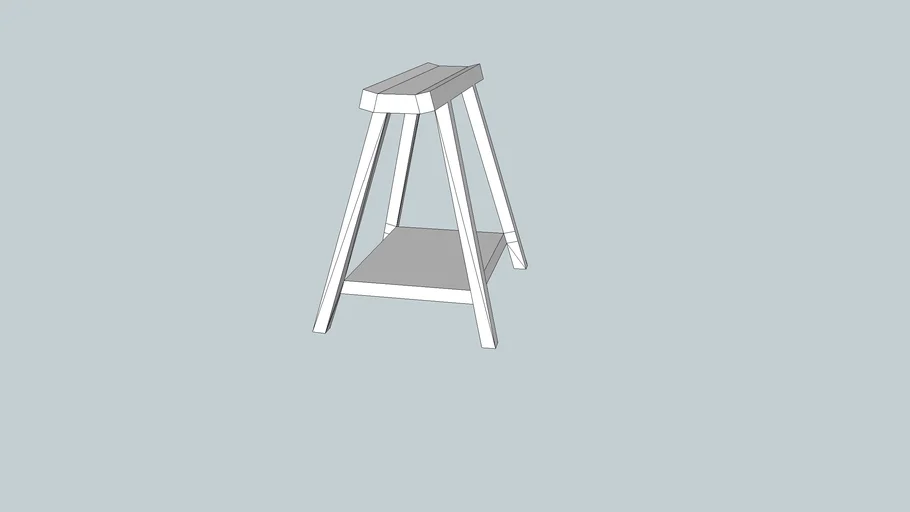 ikea vika artup table leg 01 3D Warehouse