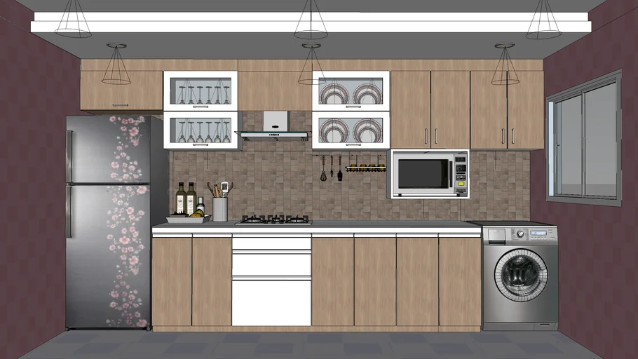 mueble modular de cocina de 80m - - 3D Warehouse
