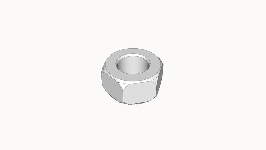 nut, 0.312518, McMasterCarr 94819A046 3D Warehouse
