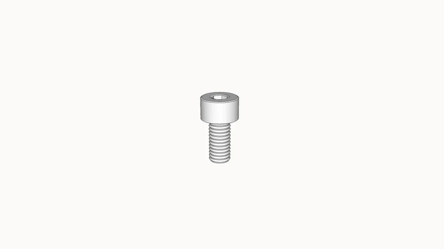 screw, machine, cap head, M40.7 x 8mm, McMasterCarr 92290A140 3D