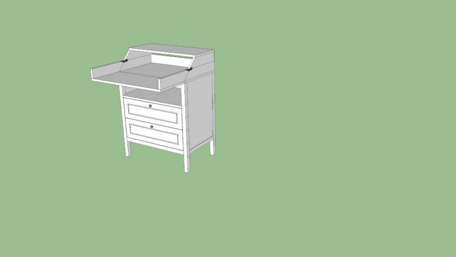 IKEA SUNDVIK Changing table/chest of drawers 3D Warehouse