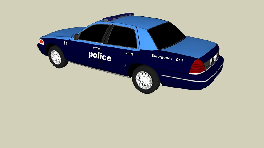 police car | 3D Warehouse