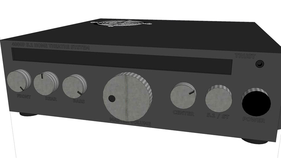 Trust 4000P 5.1 Home Theatre System Amplifier | 3D Warehouse