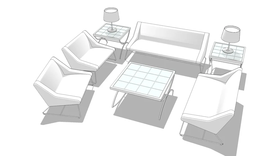 YQ Sofa Seating B | 3D Warehouse