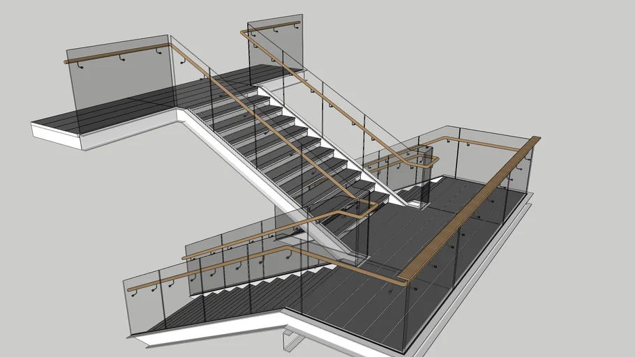 Isabella Stewart Gardner Museum staircase by Renzo Piano 3D Warehouse