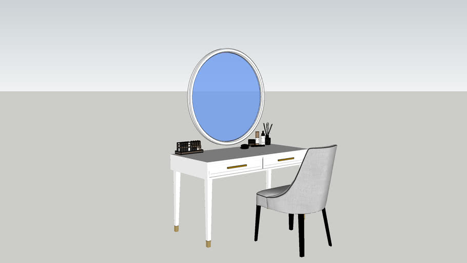 makeup table  3D Warehouse