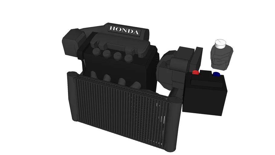 Honda 2.0 Litre i-Vtec Engine | 3D Warehouse