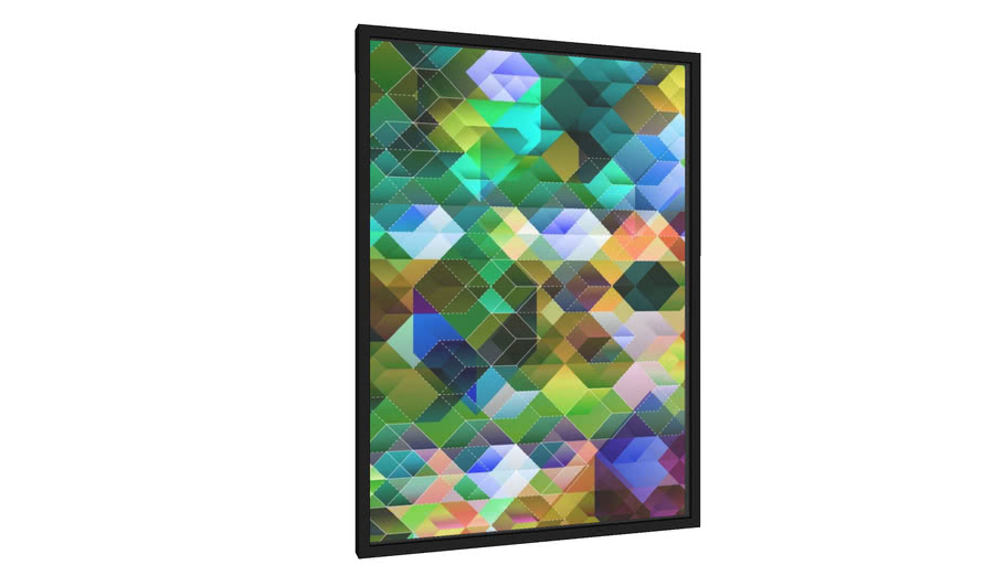 Quadro Blended cube-13 - Galeria9, por Farago