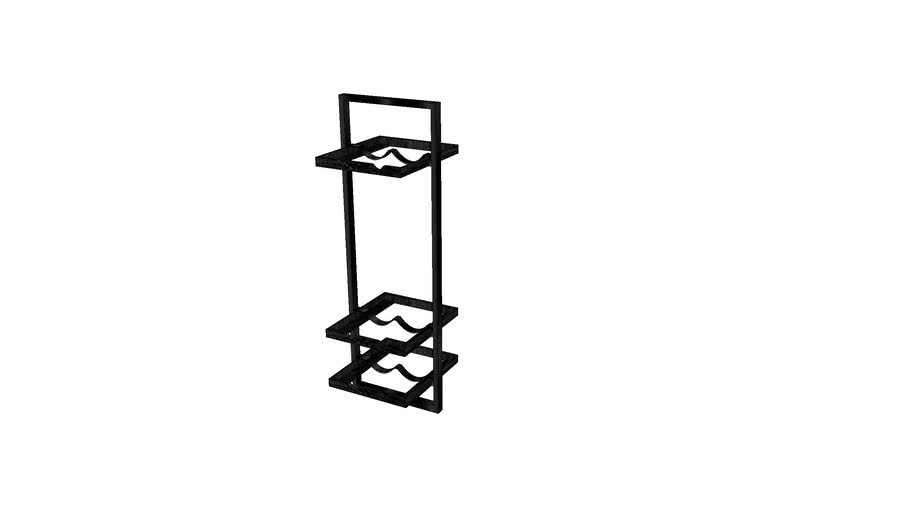 Shelfmates] Shelfmate Winerack type D - Black Stain, Smoked Iron 2 pcs ...