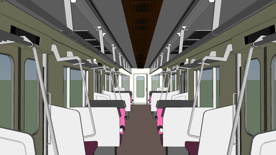 電車 内装 セミクロスシート Inside Of Train 3d Warehouse