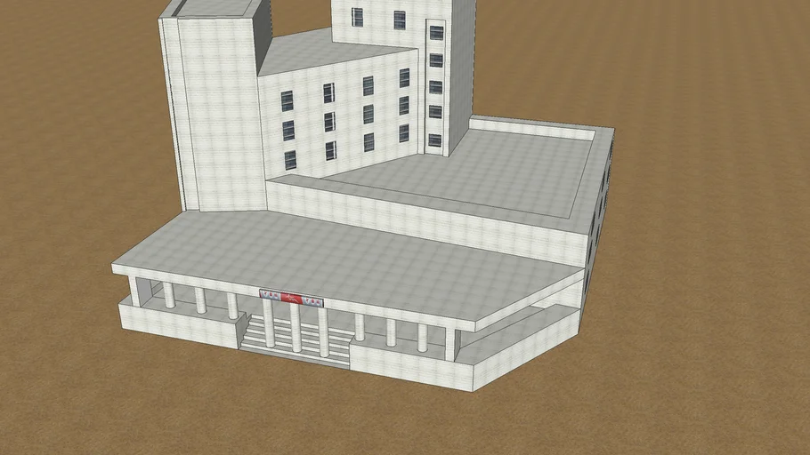 based on jerusalem post office 3D Warehouse