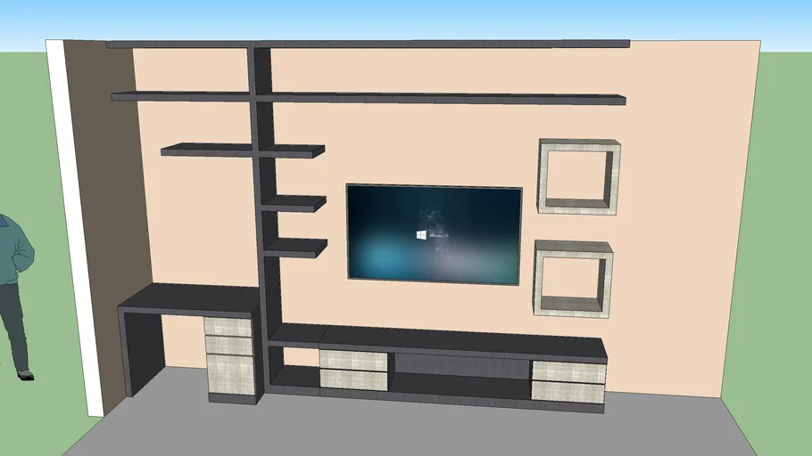 Modern Tv Unit 3D Warehouse, 47% OFF | www.pinnaxis.com