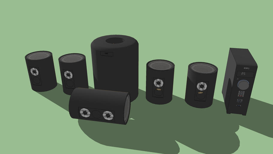 5.1 Sound System 3D Warehouse