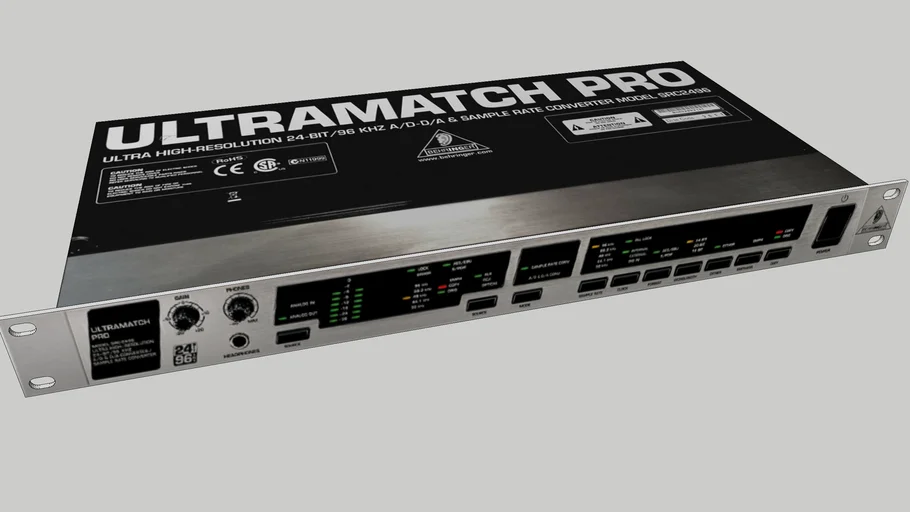 BEHRINGER SRC2496 ULTRAMATCH PRO A/D-D/A SAMPLE RATE CONVERTER