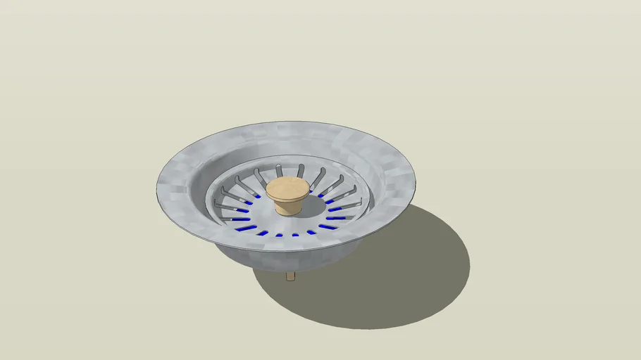 Слив для кухонной мойки Alpine 31/2 | 3D Warehouse