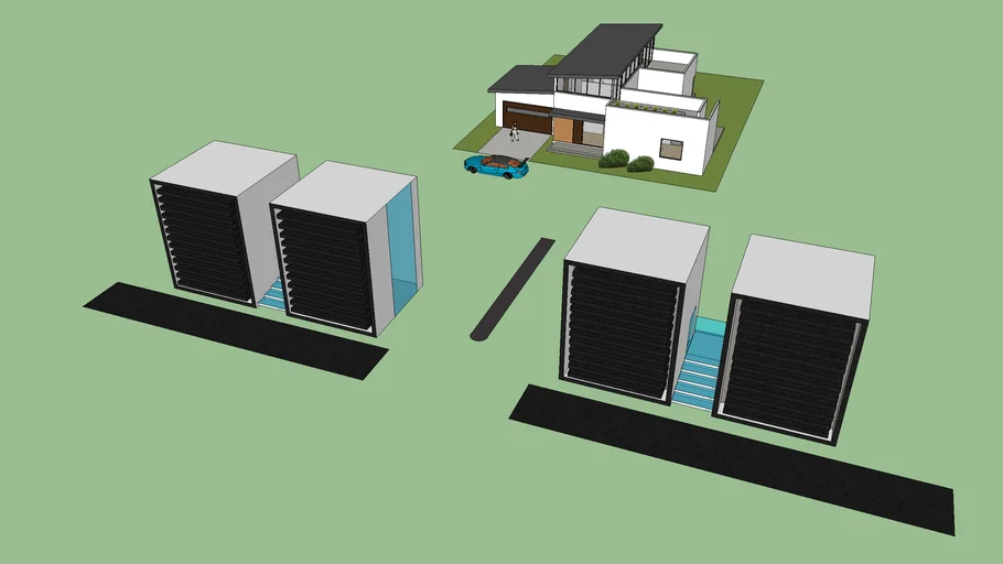 cluster gate | 3D Warehouse