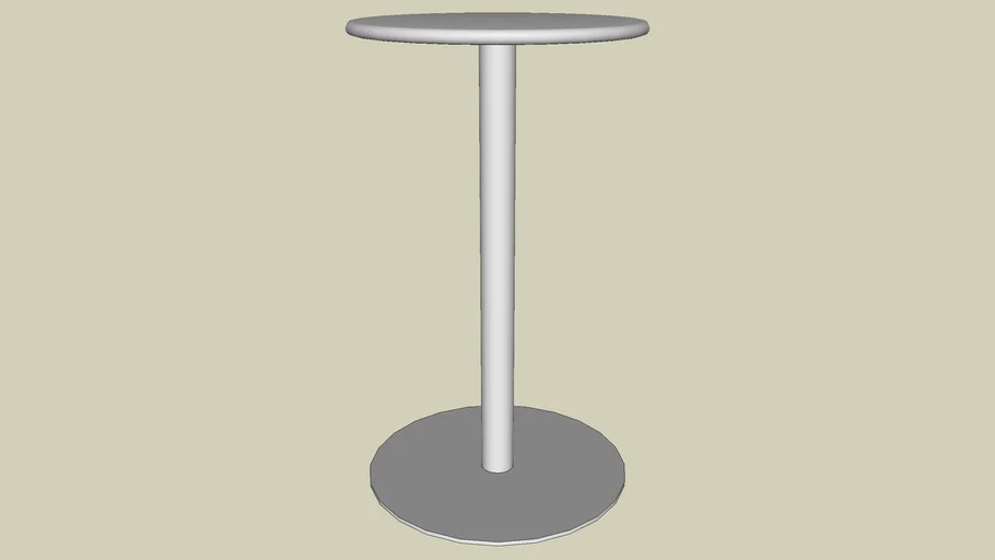 Forms+Surfaces Column Table, bar height, 24' round table top, 24' base