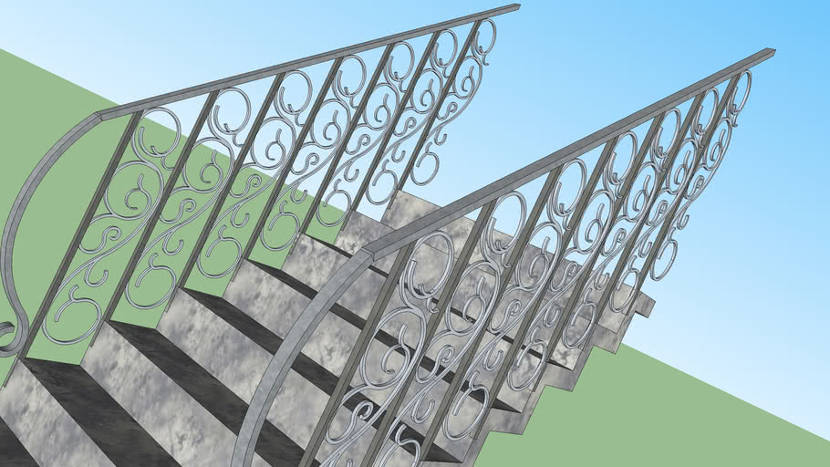 Wrought Iron Stairs 3d Warehouse