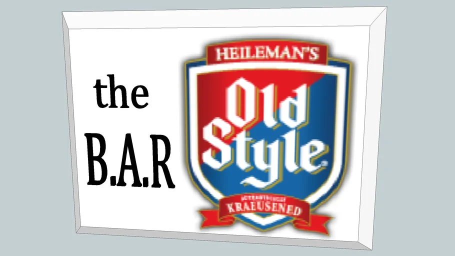 bar sign | 3D Warehouse