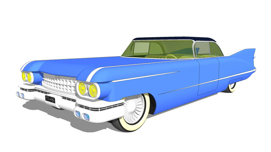 1959 Cadillac coupe-de-ville | 3D Warehouse