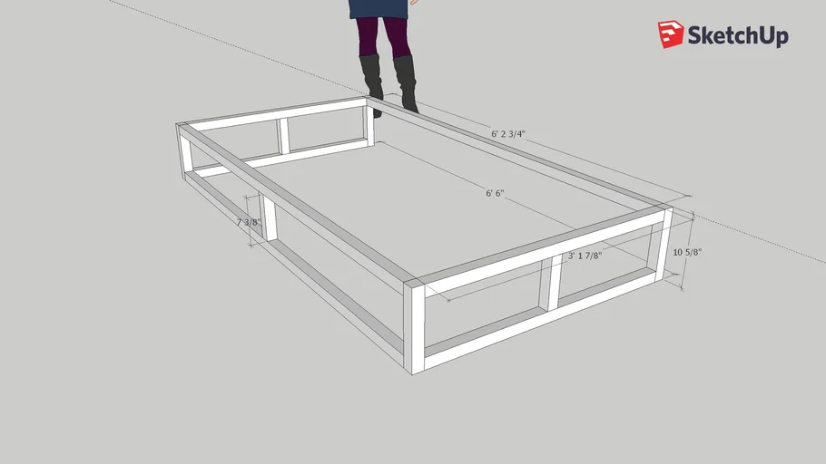Base for Ikea Kura Bed 3D Warehouse