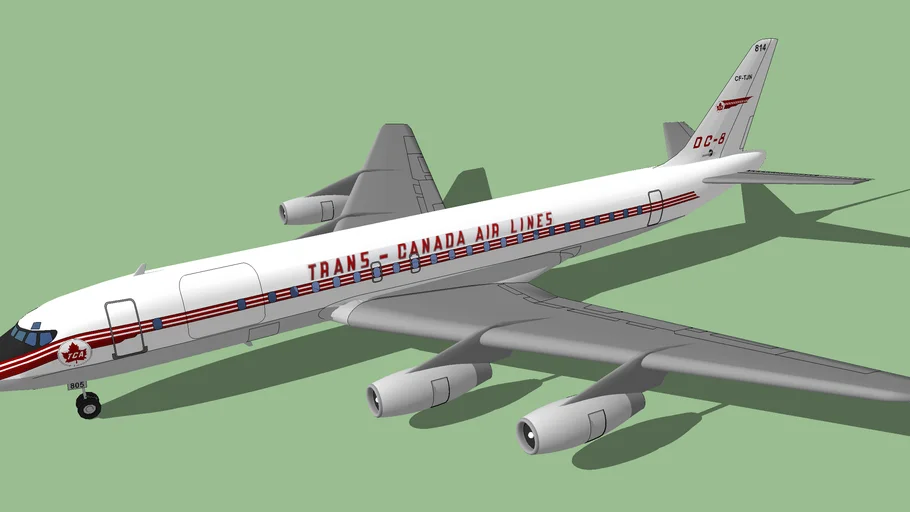 Trans-Canada Air Lines (1963) - Douglas DC-8-54JT Jet Trader