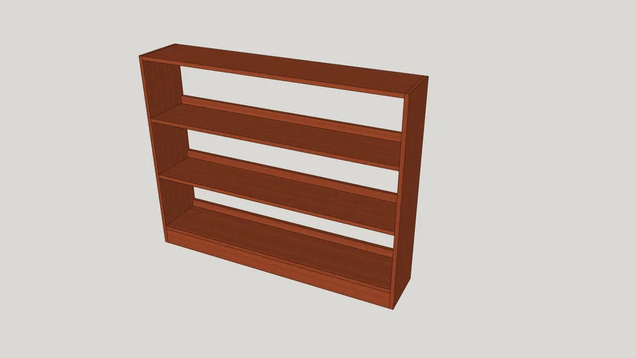 Teak Bookcase | 3D Warehouse