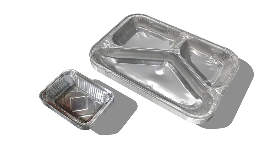 3D model Aluminum Foil Tray VR / AR / low-poly