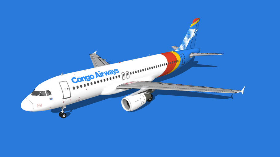 Congo Airways Airbus A320216 3D Warehouse
