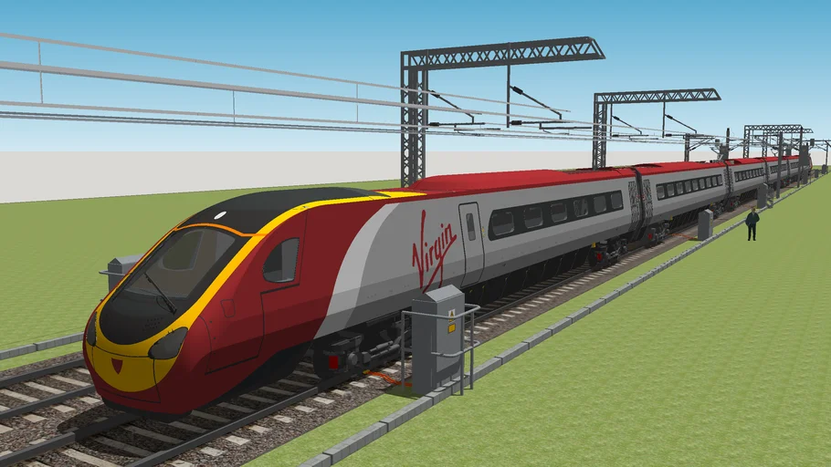 Class 390 Virgin Pendolino 3d Warehouse