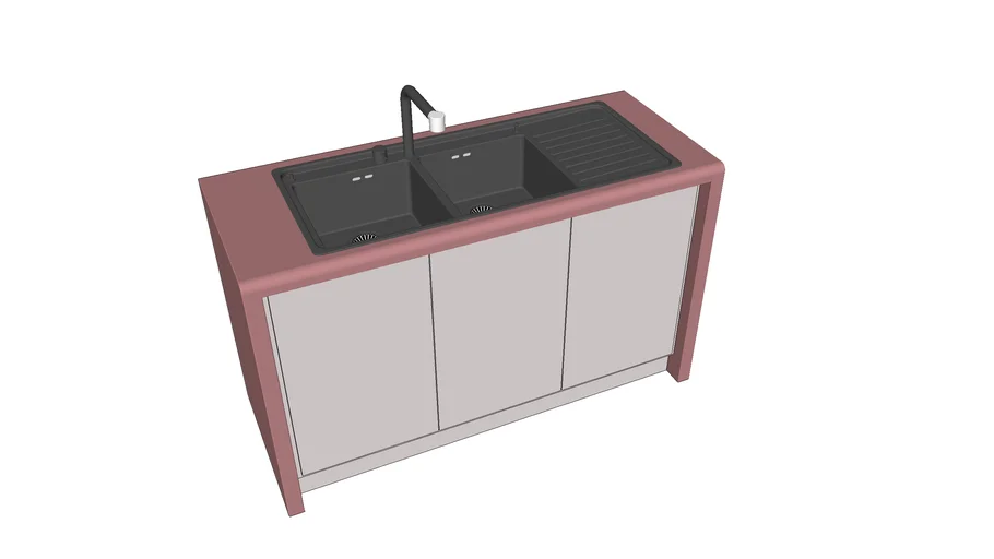 SINK UNIT WITH SINK | 3D Warehouse