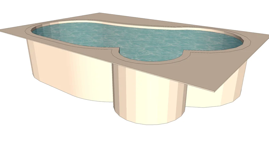 piscine en haricot | 3D Warehouse