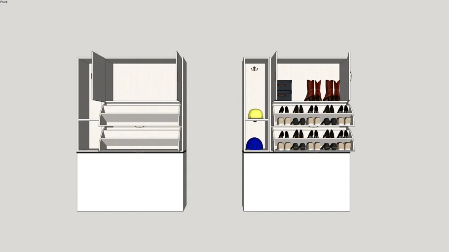 Shoes cabinet | 3D Warehouse