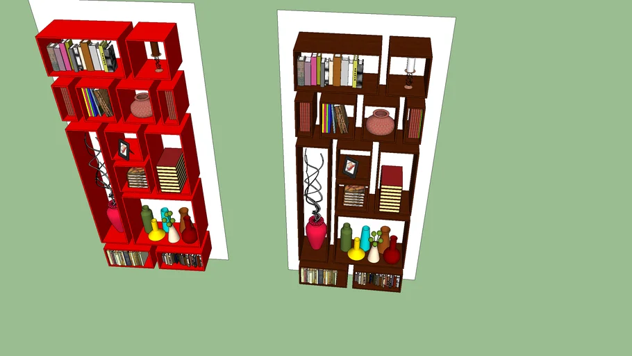 Bookshelf design 3D Warehouse