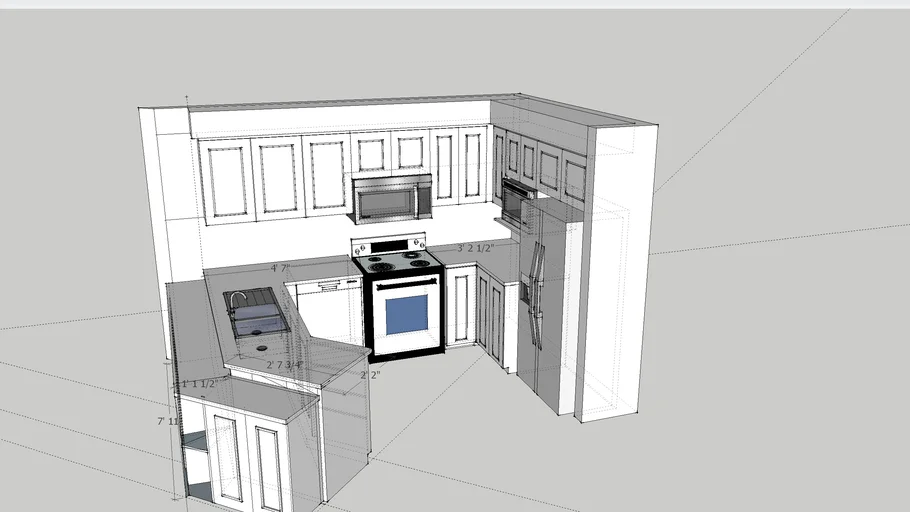Kitchen Design 9 X 11 - 3D Warehouse