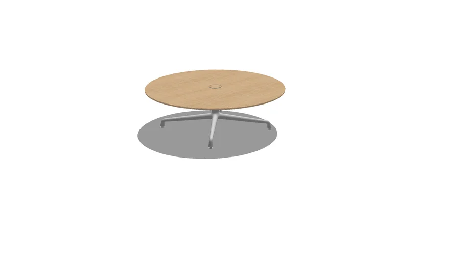 Coalesse, SW_1, Low Conference Table, Occasional, Round, Veneer, 48x15 ...