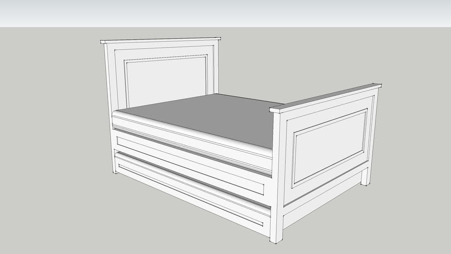 Pottery Barn Filmore Bed 3D Warehouse