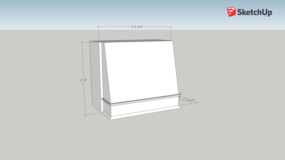 Classic Hood deeper than 3D Warehouse