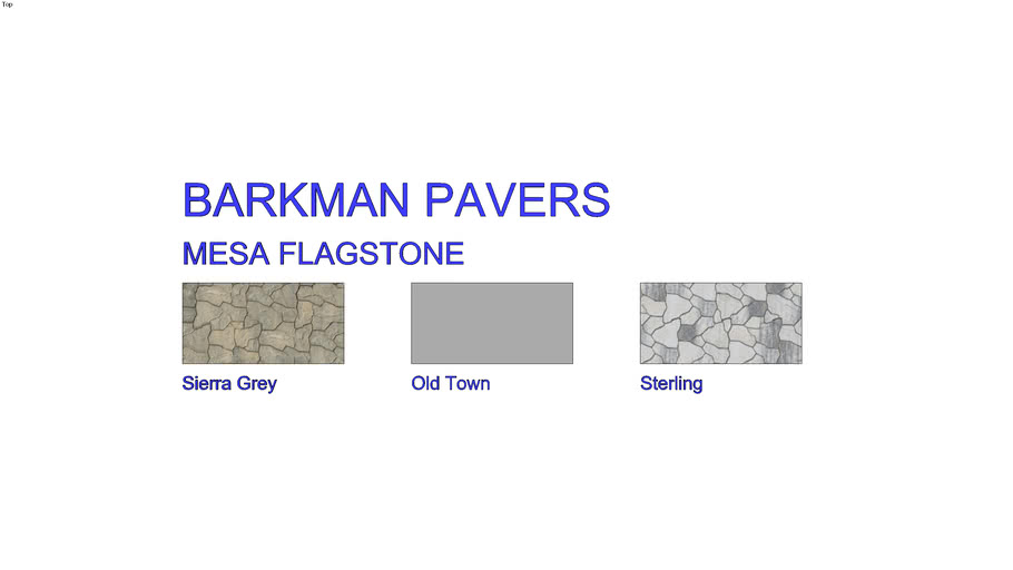 Barkman Mesa Flagstone Pavers 3D Warehouse