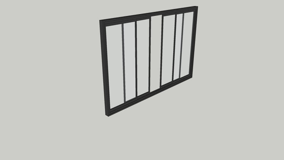 UPVC sliding window 12'x6'6' 3D Warehouse