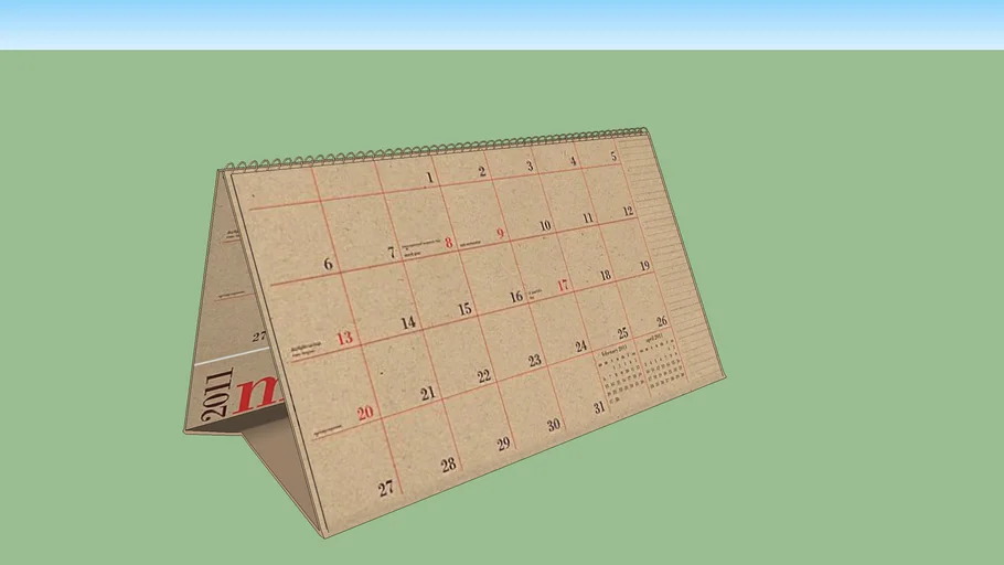CalendarTakvim 3D Warehouse